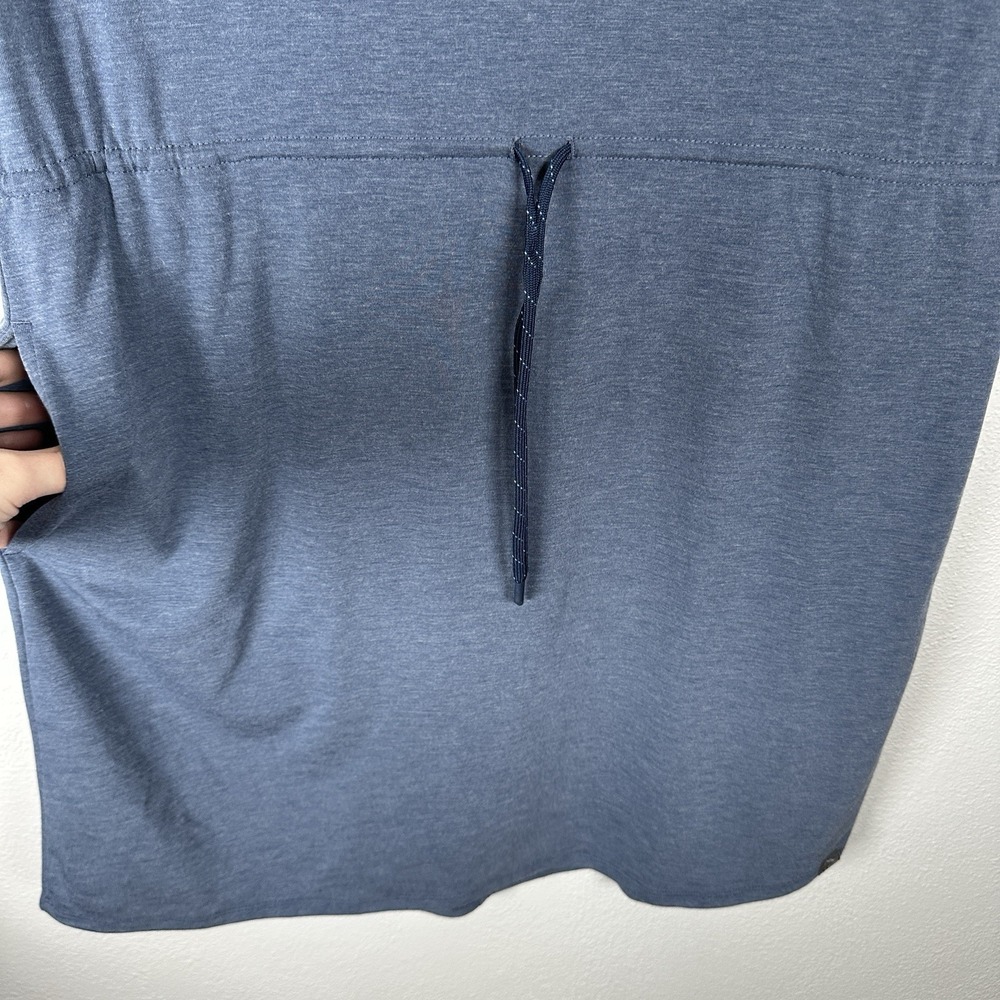 NEW LL Bean Everyday SunSmart Tee Dress Womens Medium Blue Active Soft Stretchy - Picture 3 of 7
